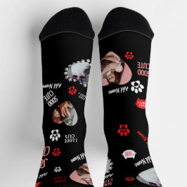 Custom Cat Socks Gift for Pet Lovers - Cat Photos