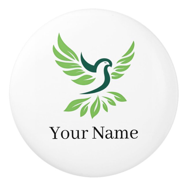 Custom Ceramic Drawer Pull Knopp (Framsidan)