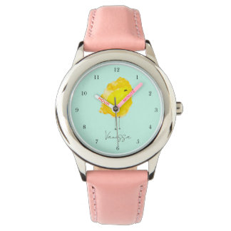 Custom Chick Chicken yellow stylish chic sweet Armbandsur