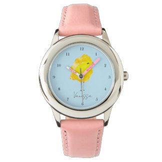 Custom Chick Chicken yellow stylish chic sweet Armbandsur