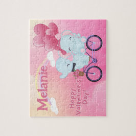 Custom Child Name Valentine's Day Puzzle Pussel