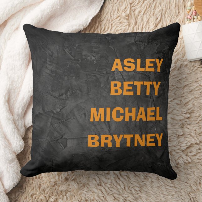  Custom children's name rustic stylish Kudde (Filt)