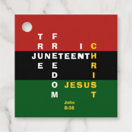 Custom Christian JUNETEENTH Gåvor Etiketter