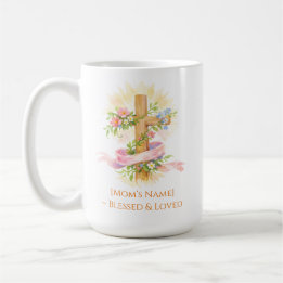 Custom Christian Mother’s Day Cross Mug Kaffemugg