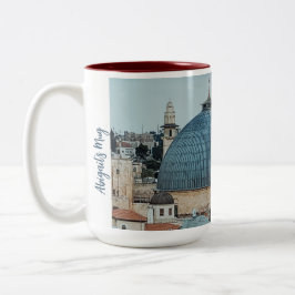 Custom Christian-theme faith-inspired coffee mug Två-Tonad Mugg