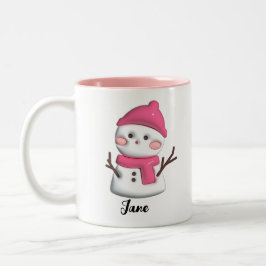 Custom Christmas Coffee Gift Två-Tonad Mugg
