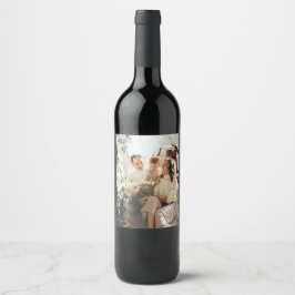 Custom Christmas Food & Drink Editable Labels Set Vinflaska Etikett