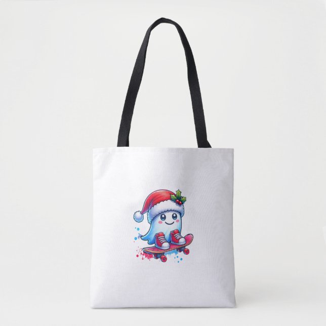 Custom Christmas gift bag,Xmas Holiday Presents Tygkasse (Framsida)