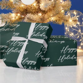 Custom Christmas Happy Holiday Presentpapper