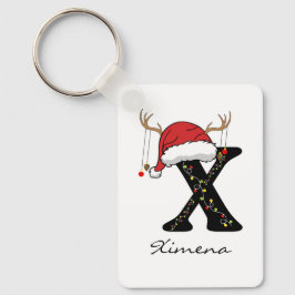 Custom Christmas Holiday Keychain for Mom & Dad Nyckelring
