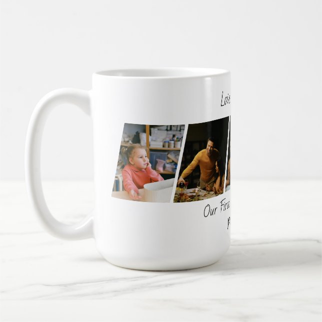 Custom Christmas Photo Coffee Mug Kaffemugg (Vänster)