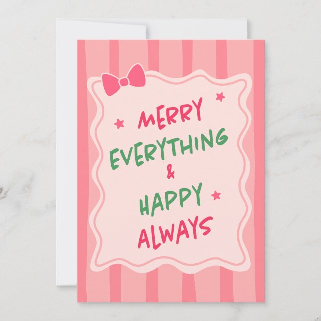 Custom Christmas Photo Greeting Card Julkort (Framsida)