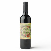 Custom Christmas Wine Labels
