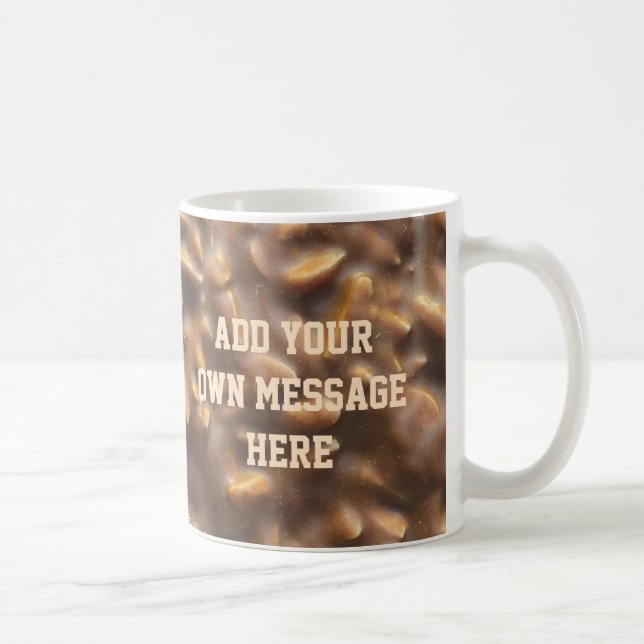Custom Chunky Chocolate Custom Text Kaffemugg (Höger)