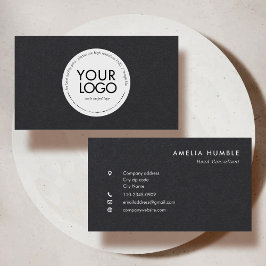 Custom Circle Logo Modern Business card template Visitkort