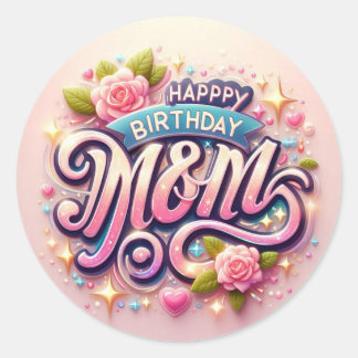 Custom Classic Round Stickers, Format: Sheet of St Runt Klistermärke