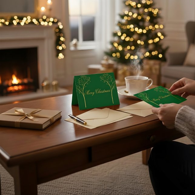 Custom Color Christmas Card Tack Kort (Skapare uppladdad)