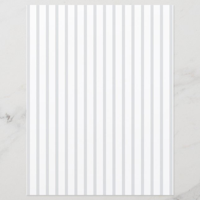 Custom Color Pinstripe with White Scrapbook Paper (Framsida)