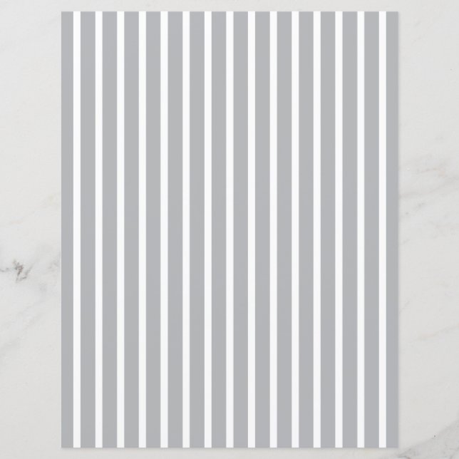 Custom Color with White Pinstripe Scrapbook Paper (Framsida)
