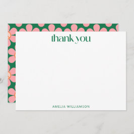 Custom Colorful Peace Floral Green Baby Shower  Tack Kort