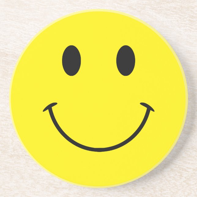 Custom Colors Cute Retro Smile Underlägg (Framsidan)