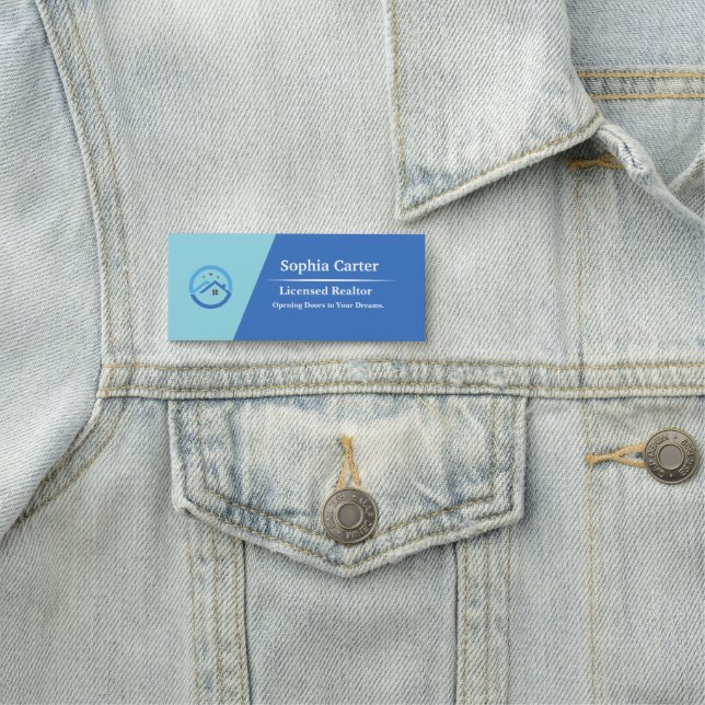 Custom Company Business Logo Employee Magnetic Nam Namnbricka (På plats)