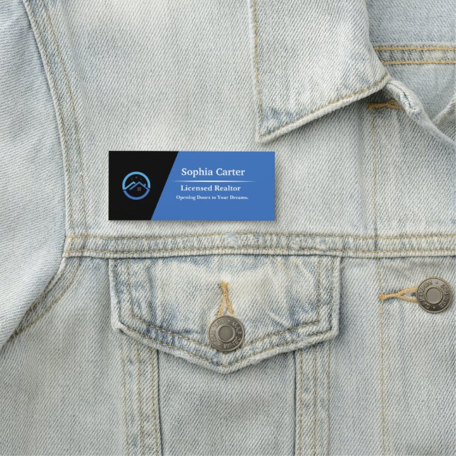 Custom Company Business Logo Employee Magnetic Nam Namnbricka (På plats)