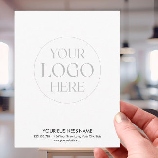 Custom Company Business Logo Modern Promotional  Anteckningskort