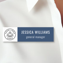 Custom Company Logo Blue Employee