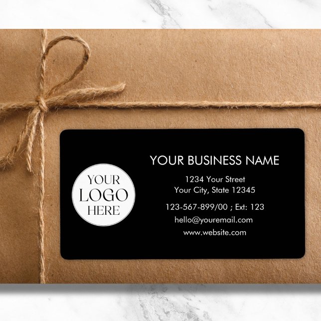 Custom Company Logo Business Shipping Address Fraktsedel (In situ)