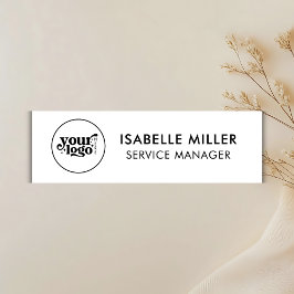 Custom Company Logo Employee Magnetic or Pin Back Namnbricka