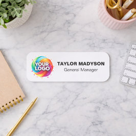 Custom Company Logo Employee Magnetic Safety Pin Namnbricka