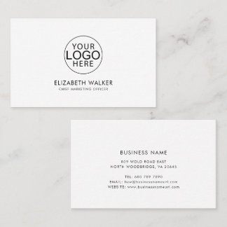 Custom Company Logo Modern Visitkort
