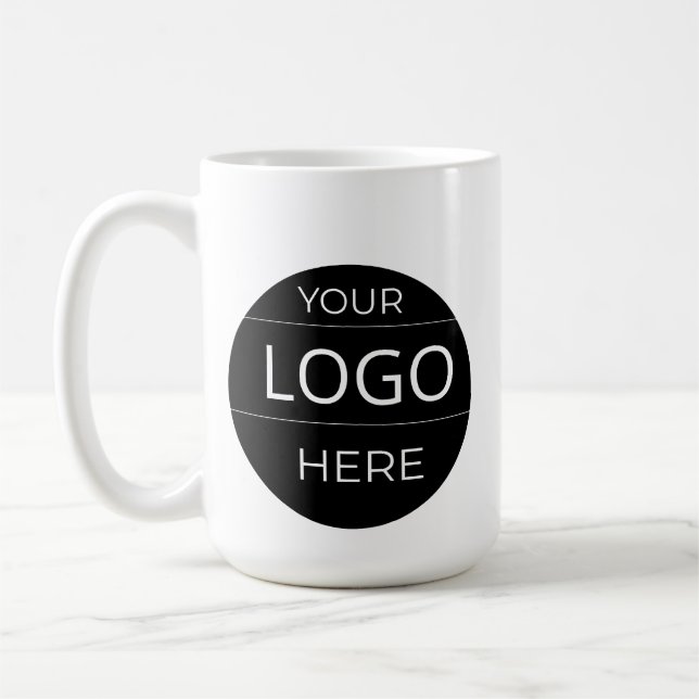 Custom Company Logo Mug – Great Corporate Gift Ide Kaffemugg (Vänster)