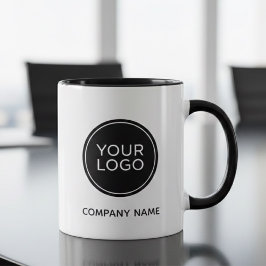 Custom Company Logo Mug | Minimalist Business  Mugg