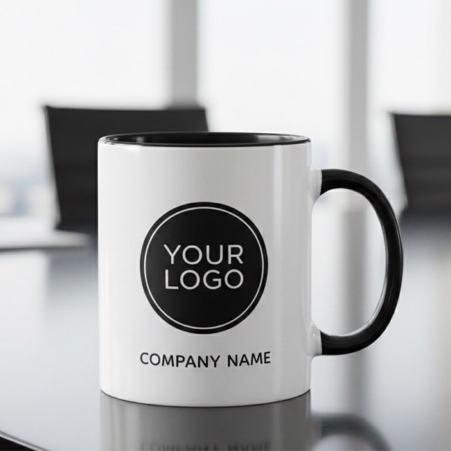 Custom Company Logo Mug | Minimalist Business  Mugg (Skapare uppladdad)