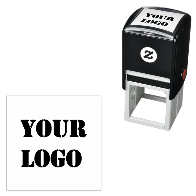 Custom Company Logo Self-inking Stamp Example Självfärgande Stämpel (In Situ)