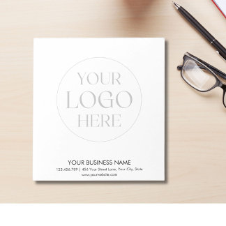 Custom Company Logo Simple Promotional Business Anteckningsblock