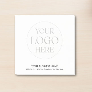 Custom Company Logo Simple Promotional Business Post-it Block