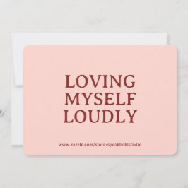 Custom Confidence & Self-Care Card for Women Julkort