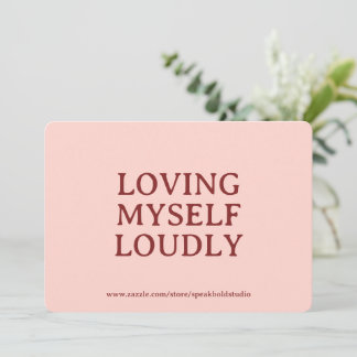 Custom Confidence & Self-Care Card for Women Julkort