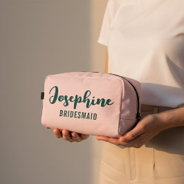 Custom Cosmetic Bag for Bridesmaid Thank You Gift