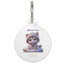 Custom Cosmic Pet Collar Tag – Personalized PetTag