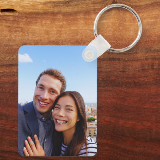 Custom Couple Photo Nyckelring