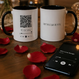 Custom Couple's QR Playlist Mug Mugg