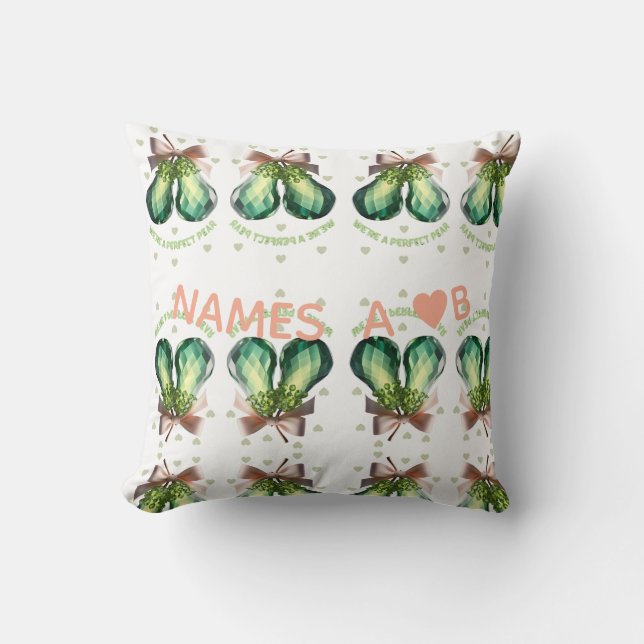 Custom Crystal Valentine Gift  Kudde (Framsida)