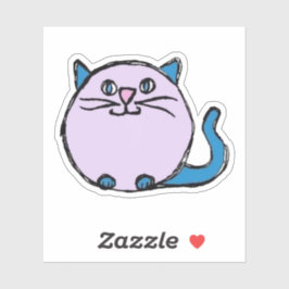 Custom-Cut Vinyl Sticker - Carlie Cat Klistermärken