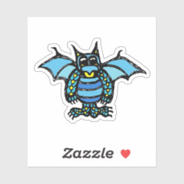 Custom-Cut Vinyl Sticker - Dorian Dragon Klistermärken