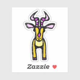 Custom-Cut Vinyl Sticker - Isabella Impala Klistermärken