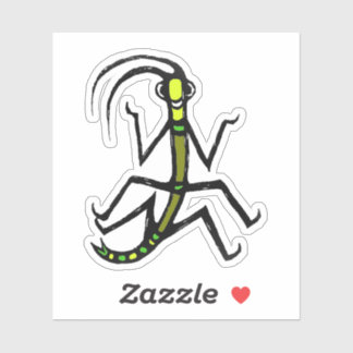 Custom-Cut Vinyl Sticker - Wilbur Walkingstick Klistermärken